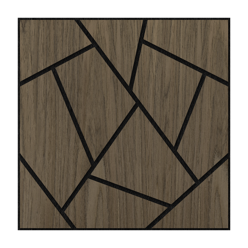 Blend akoestische wandpaneel mozaik gerookt eiken