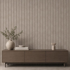 Blend akoestisch vilt streep taupe 38