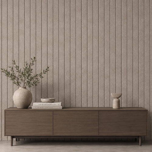 Blend akoestisch vilt streep taupe 38 1 Blend akoestisch vilt streep taupe 38