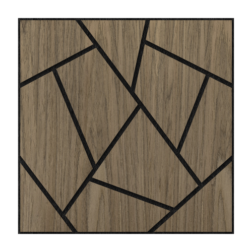 Blend akoestische wandpaneel mozaik walnoot Blend akoestische wandpaneel mozaik walnoot