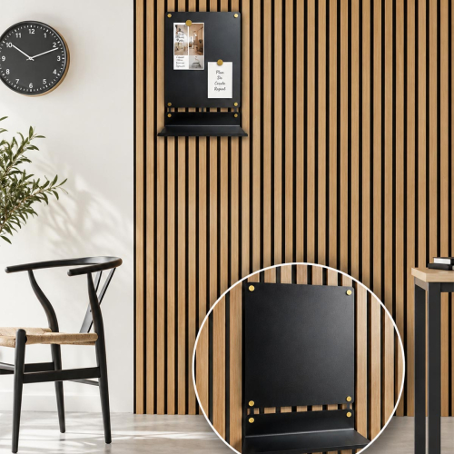 Blend magneetbord met wandplank 1 Blend magneetbord met wandplank
